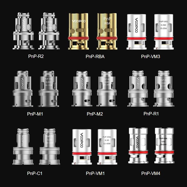 Voopoo PnP Replacement Coils for Drag Baby/Mini/2/S/X,VINCI Series Kit,Argus Pro,PnP 20/22,V.SUIT,Doric 60,Drag E60,Drag H80 S (5Pcs/Pack) 3