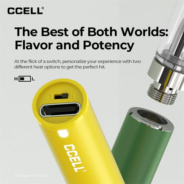 CCELL M3 Plus 510 Vaporizer Battery 350mAh - 画像 (4)