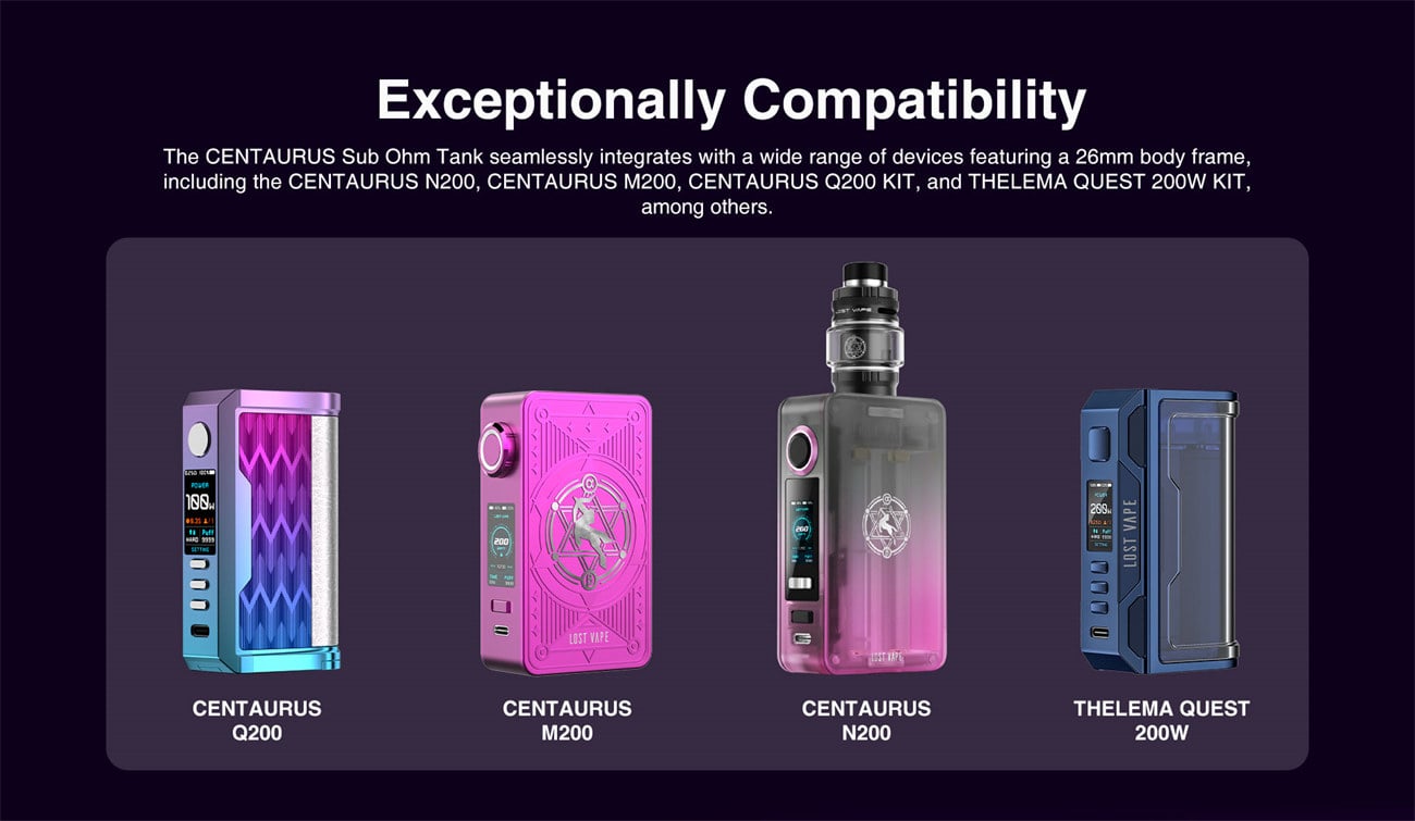 Lost Vape Centaurus N200 Box Mod 200W 10