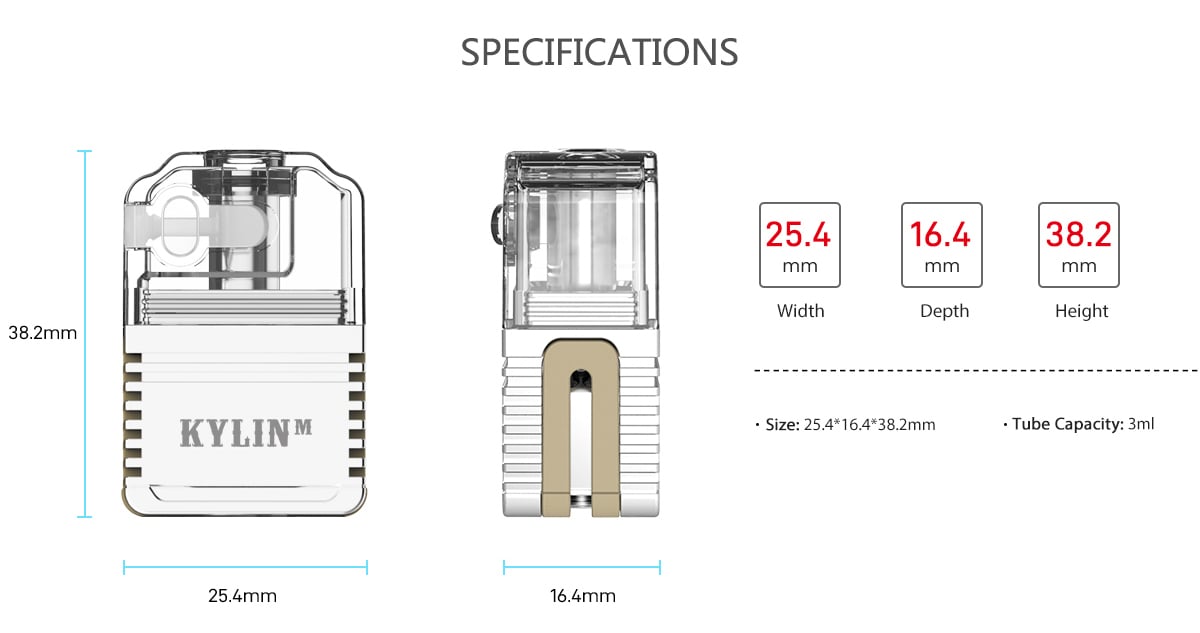 Vandy Vape Kylin M Tank 3ml for BB Style /Boro/Pulse AIO Kit 11