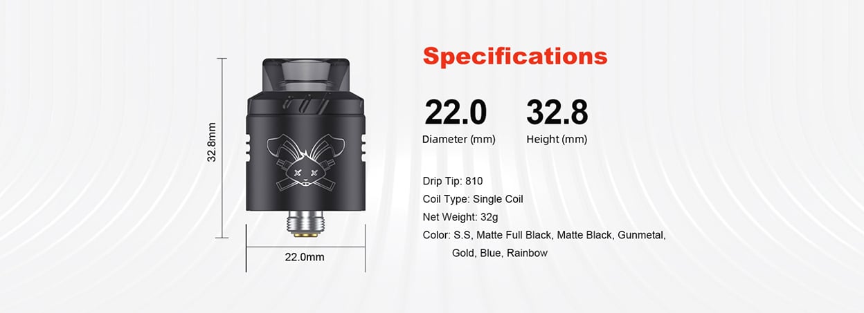 Hellvape Dead Rabbit Solo RDA 22mm 8