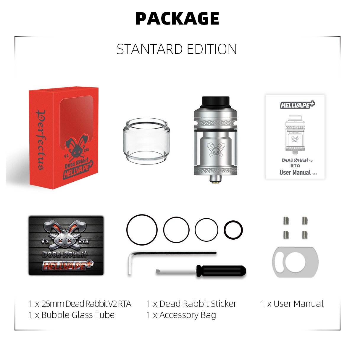 Hellvape Dead Rabbit V2 RTA Atomizer 5ml 12