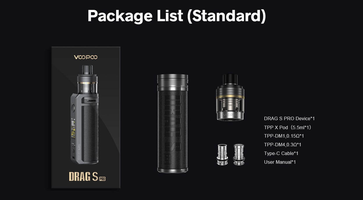 Voopoo Drag S Pro Pod Mod Kit 3000mAh 5.5ml 18