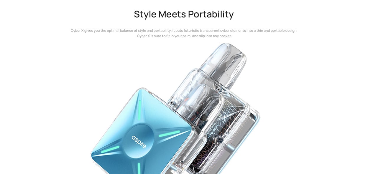 Aspire Cyber X Pod System Kit 1000mAh 3ml 2