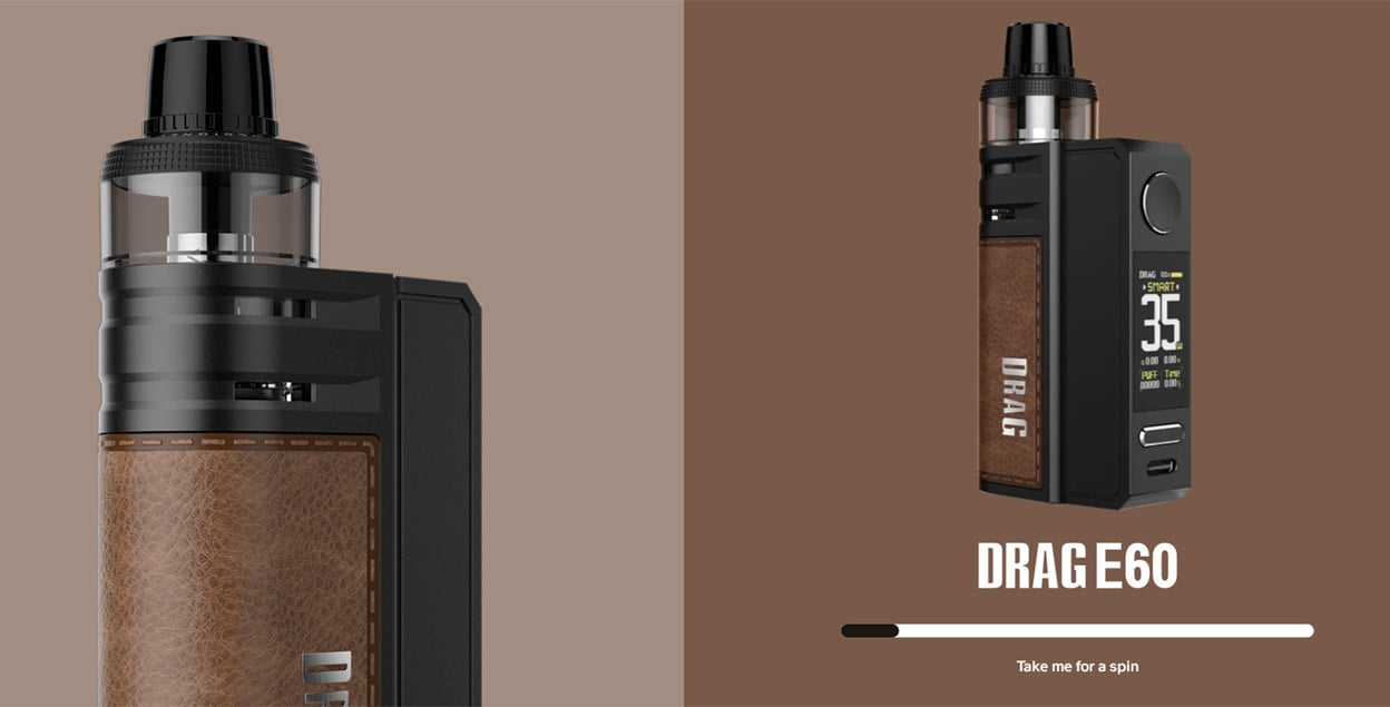 VOOPOO Drag E60 Mod Kit with PNP Pod II 2550mAh 5ml 4