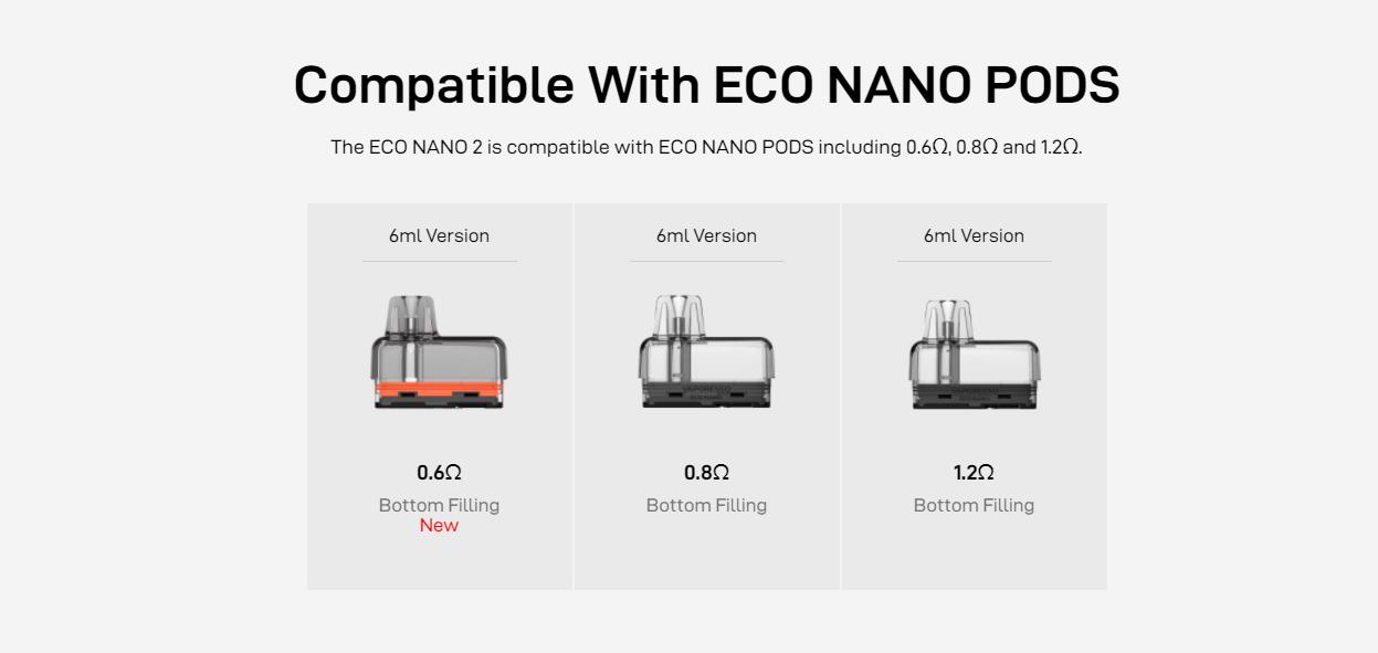 Vaporesso ECO Nano 2 Pod System Kit 1000mAh 6ml 11